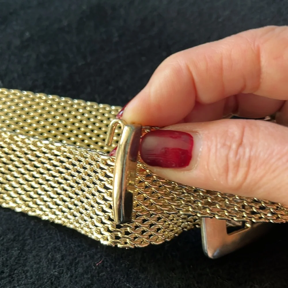 Cache vintage gold watchband chain belt - Picture 8 of 10